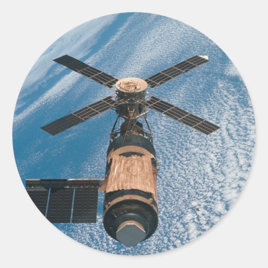 Skylab Space Station Ronde Sticker (Voorkant)