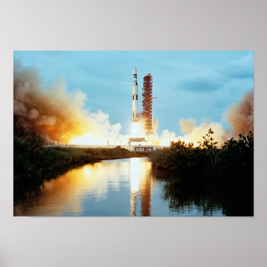 Skylab Space Station - Saturn V Launch Poster (Voorkant)