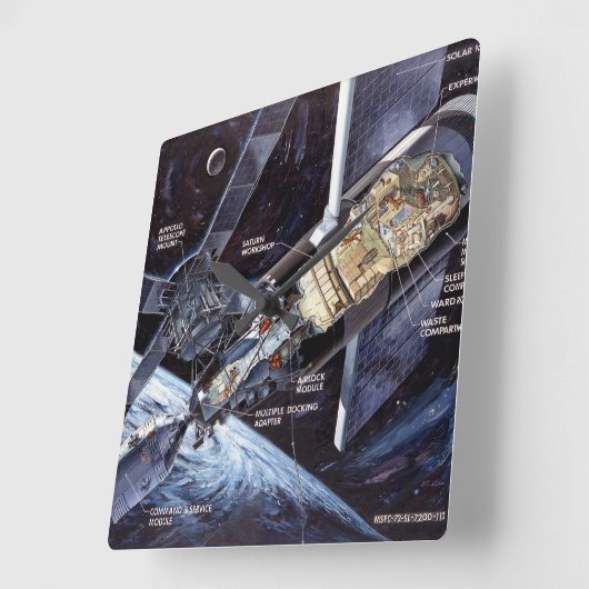 SKYLAB VIERKANTE KLOK (Hoek)