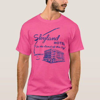 Skyland Hotel NC Retro Mid Century Esthetisch T-shirt