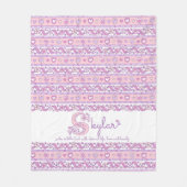 Skylar aangepaste naam betekent letter s monogram fleece deken (Voorkant)