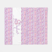 Skylar aangepaste naam betekent letter s monogram fleece deken (Voorkant (Horizontaal))