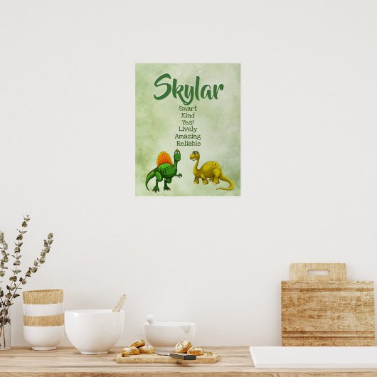 Skylar Name Poster (Keuken)