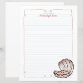 Skylar Scallop beklede papieren vellen (Voorkant / Achterkant)