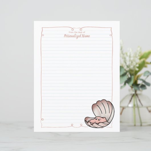 Skylar Scallop beklede papieren vellen (Staand voorkant)