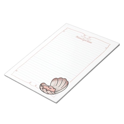 Skylar Scallop Lined Notitieblok (Schuin)