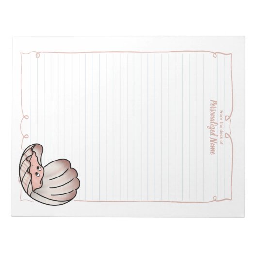 Skylar Scallop Lined Notitieblok (Voorkant)