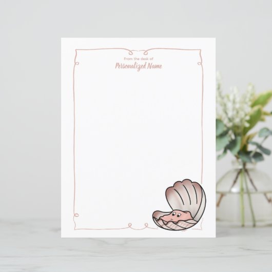 Skylar Scallop ongevoerde papieren vellen (Staand voorkant)