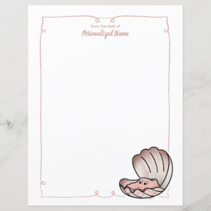 Skylar Scallop ongevoerde papieren vellen