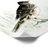Skylark Bird, Watanabe Seitei Poster (Hoek)