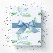 Skylark in Slate and Green Cadeaupapier