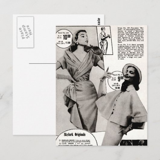 Skylark Original Dress Design Briefkaart (Voorkant / Achterkant)