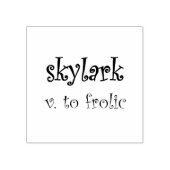 "Skylark" Rubberen stempel (Afrduk)