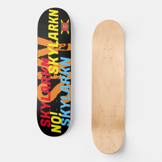 SKYLARKIN 8 1/4"Skateboarddek Persoonlijk Skateboard (Voorkant)