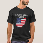 Skyline Acres Ohio USA State America Travel Ohioan T-shirt (Voorkant)