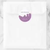 Skyline Adres Label Sticker (Tas)