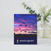 Skyline Amsterdam Briefkaart (Staand voorkant)