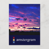 Skyline Amsterdam Briefkaart (Voorkant)