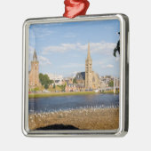 Skyline and river of quaint town of Inverness Metalen Ornament (Links)