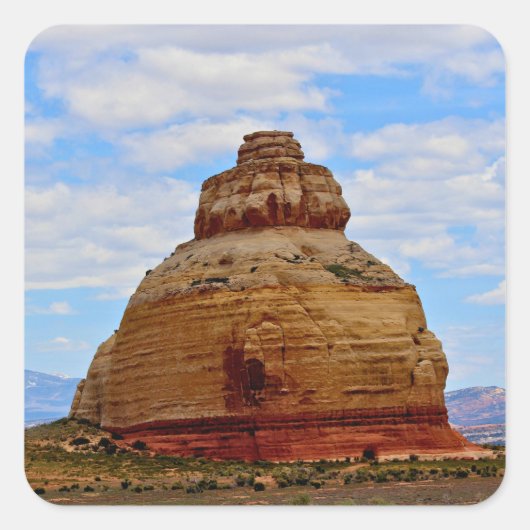 Skyline and Stone Vierkante Sticker (Voorkant)