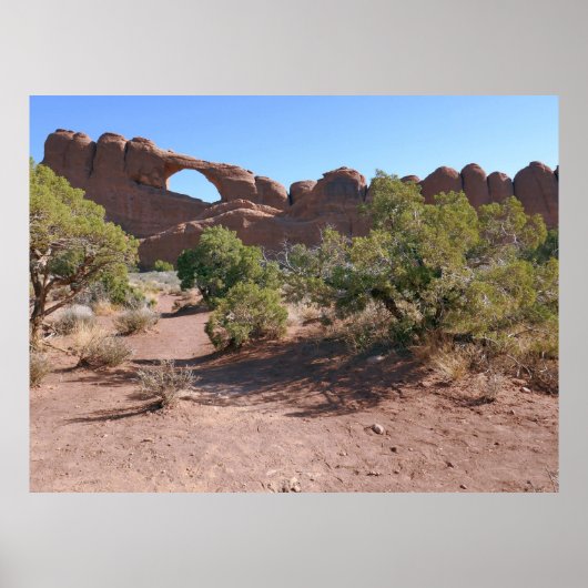 Skyline Arch in Arches National Park Poster (Voorkant)