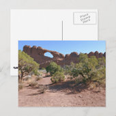 Skyline Arch in het Arches National Park Briefkaart (Voorkant / Achterkant)