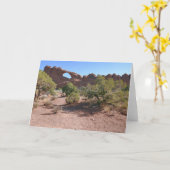 Skyline Arch in het Arches National Park Kaart (Gele Bloem)