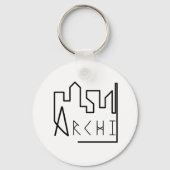 Skyline-architectuur Sleutelhanger (Voorkant)