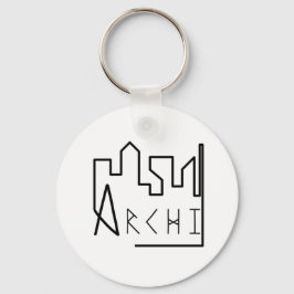Skyline-architectuur Sleutelhanger