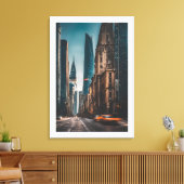 Skyline Art Canvas Afdruk (Insitu (Woonkamer))
