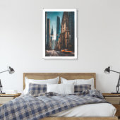 Skyline Art Canvas Afdruk (Insitu (Slaapkamer))
