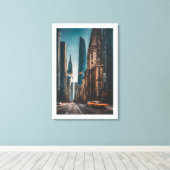 Skyline Art Canvas Afdruk (Insitu (Houten vloer))