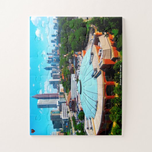 Skyline Atlanta Georgia Legpuzzel (Verticaal)