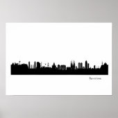 Skyline Barcelona Poster (Voorkant)