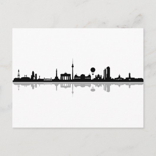 Skyline Berlin Briefkaart (Voorkant)