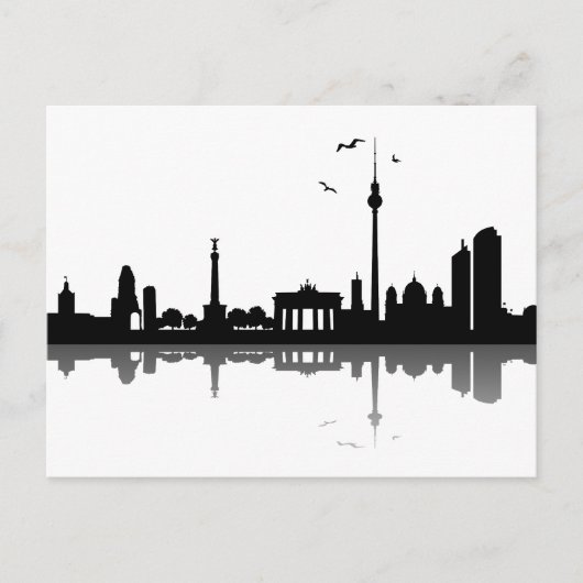 Skyline Berlin Briefkaart (Voorkant)