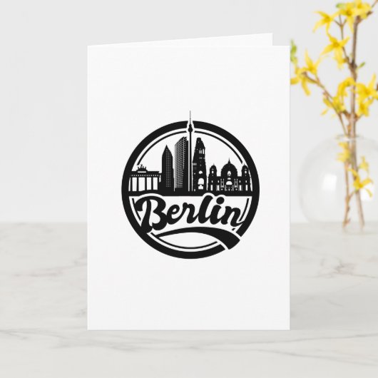 SKYLINE BERLIN KAART (Gele Bloem)