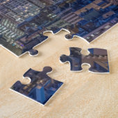 Skyline bij schemering 2 legpuzzel (Zijkant)