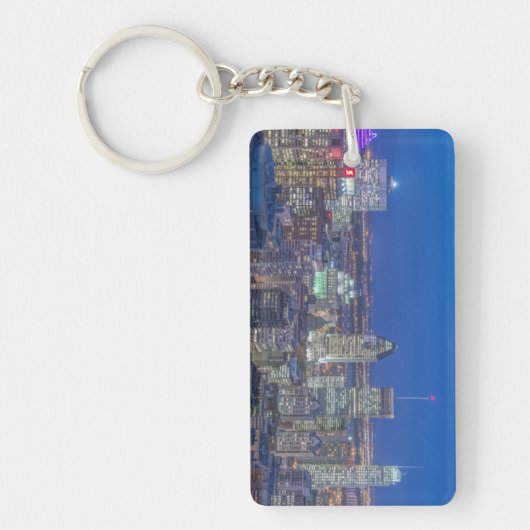 Skyline bij schemering 2 sleutelhanger (Voorkant)