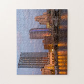 Skyline bij schemering, aan de Grand River 2 Legpuzzel (Verticaal)