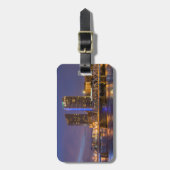 Skyline bij schemering, aan de Grand River Bagagelabel (Voorkant verticaal)