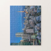 Skyline bij twilight legpuzzel (Verticaal)