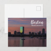 Skyline Boston Massachusetts Briefkaart (Voorkant / Achterkant)