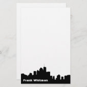 Skyline briefpapier (Voorkant / Achterkant)