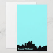 Skyline briefpapier (Voorkant / Achterkant)