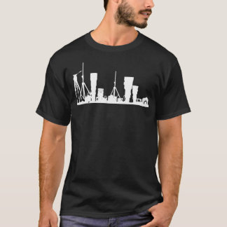 Skyline camera lenzen fotoapparatuur fotografie t-shirt