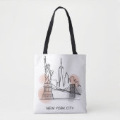 Skyline Canvas tas voor vrouwen (Voorkant)