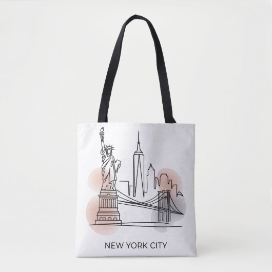 Skyline Canvas tas voor vrouwen (Voorkant)