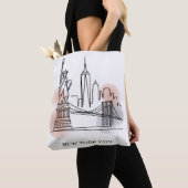 Skyline Canvas tas voor vrouwen (Dichtbij)