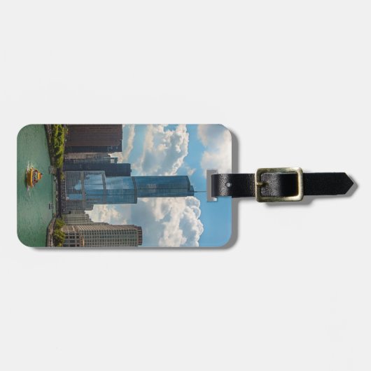 Skyline Chicago Bagagelabel (Voorkant horizontaal)